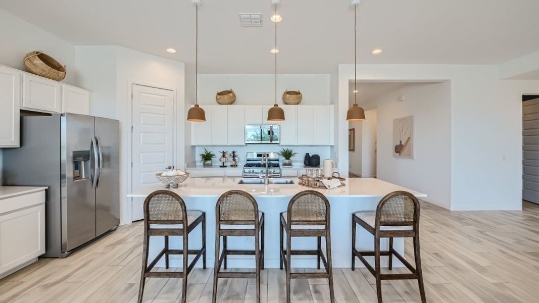 Kitchen island with seating