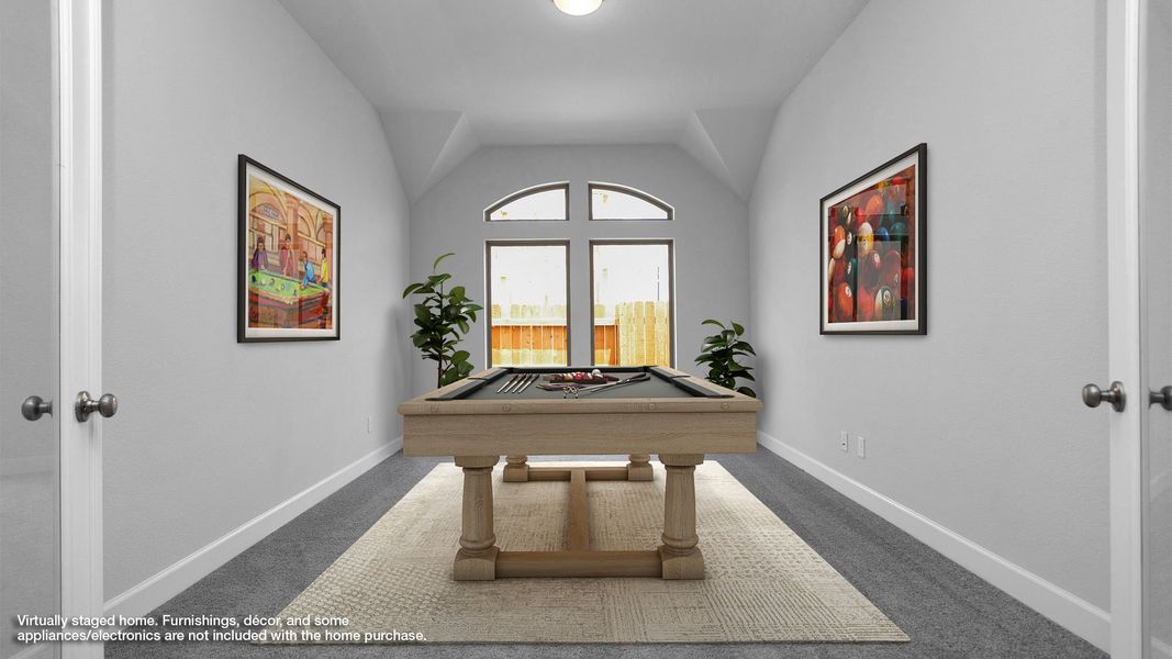 Furnished interior view inside a new home in Midline, Houston (Image 8).