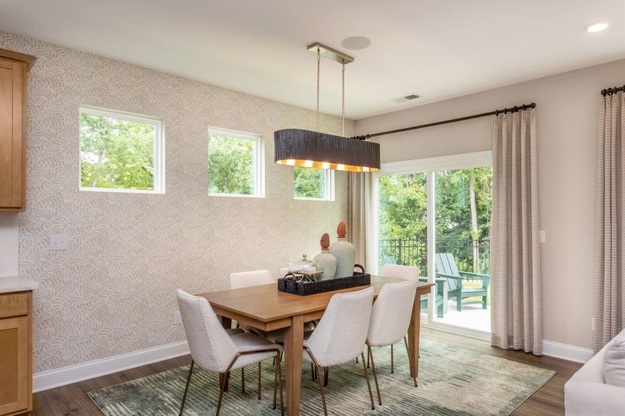 Furnished interior view inside a new home in Running Brook Townes, Durham (Image 11).