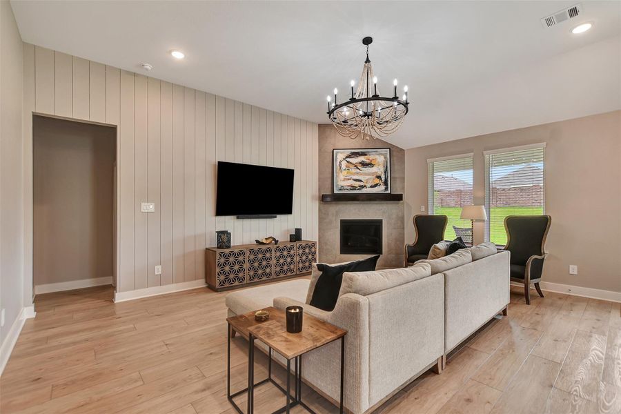 Furnished interior view inside a new home in Lone Star Landing, Montgomery (Image 6).