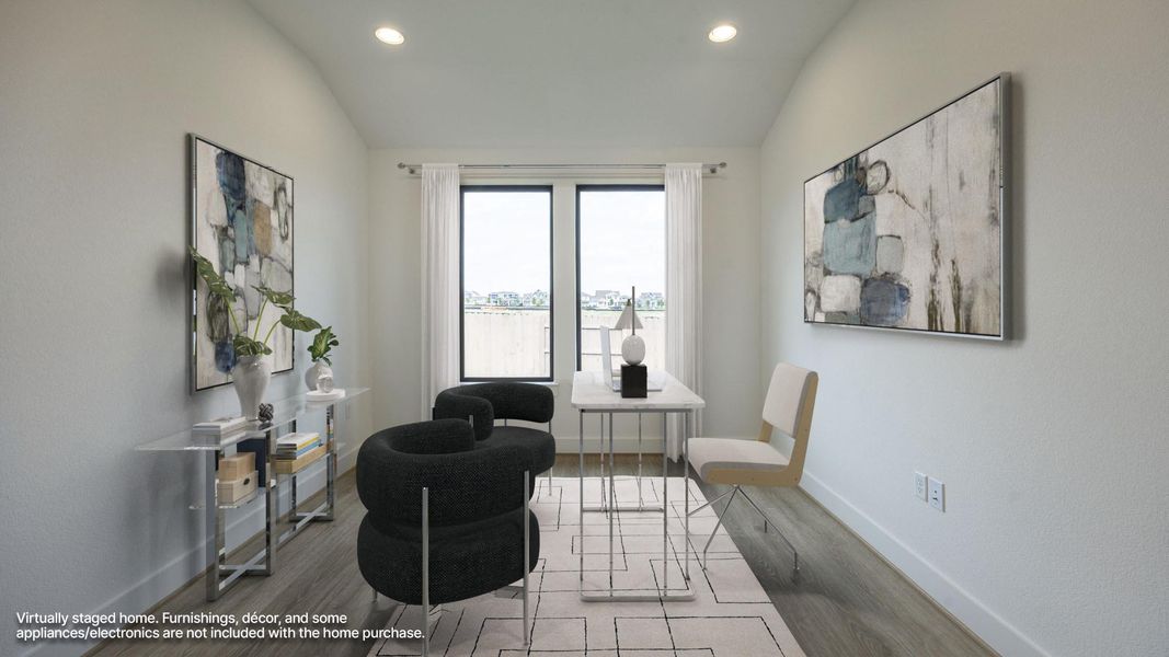 Furnished interior view inside a new home in Easton Park, Austin (Image 9).