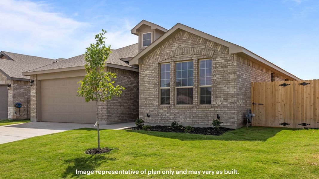 Front exterior of a new home in Northwest Passage, Midland, TX, highlighting curb appeal (Image 16). Front exterior of a new home in Northwest Passage, Midland, TX, highlighting curb appeal (Image 16).