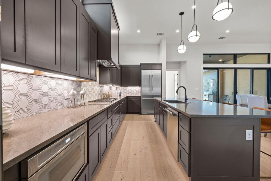 Furnished interior view inside a new home in Lakecliff on Lake Travis, Spicewood (Image 11).
