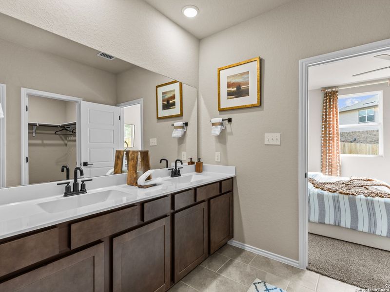 Furnished interior view inside a new home in Bricewood, San Antonio (Image 32).