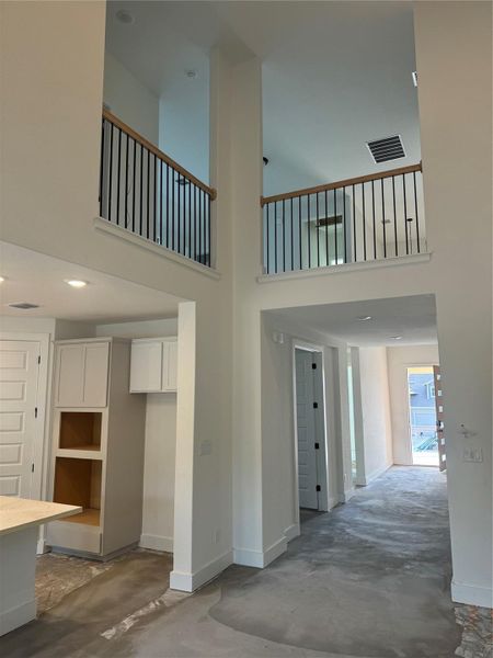 From Kitchen/Family Room to Front Foyer