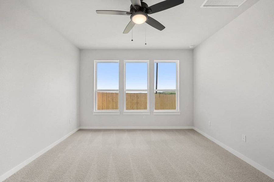 Spacious, unfurnished interior of a new home in Terrace Collection At Turner's Crossing, Buda (Image 42).