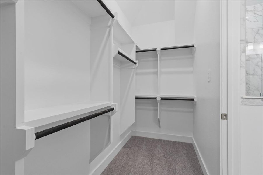Look at this immaculate closet! With high shelving, multiple rows to hang clothing, you are sure to have enough room for all your belongings! Look at this immaculate closet! With high shelving, multiple rows to hang clothing, you are sure to have enough room for all your belongings!