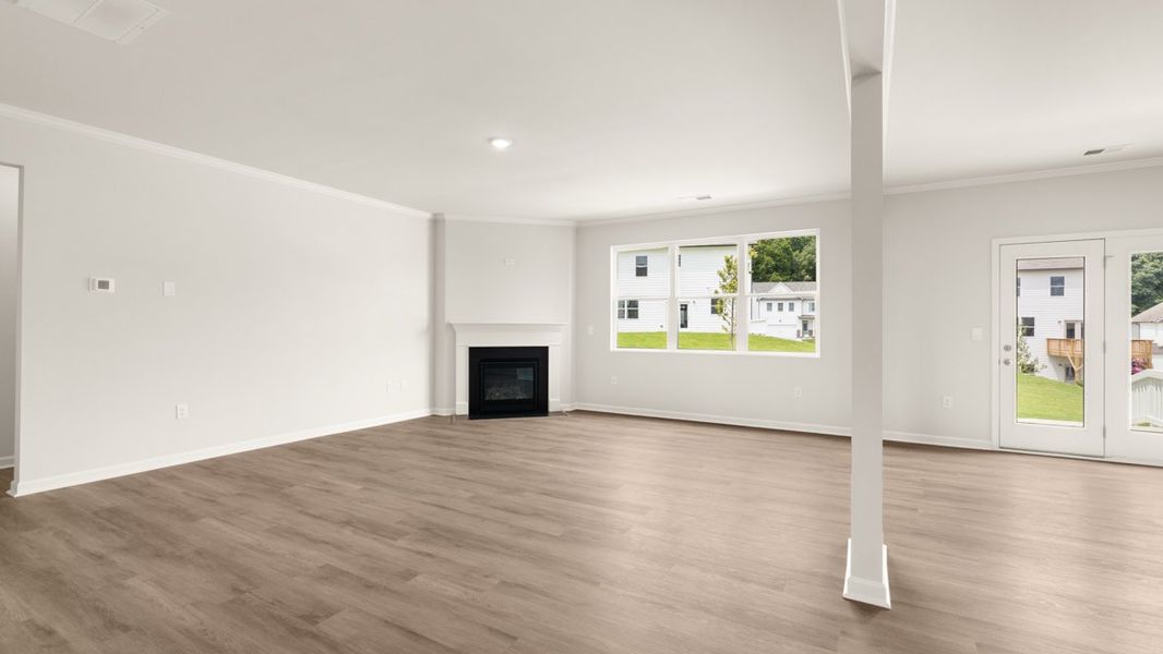 Representative unfurnished interior of a home built from the Halton by D.R. Horton in Liberty Crossing, Braselton (Image 20).