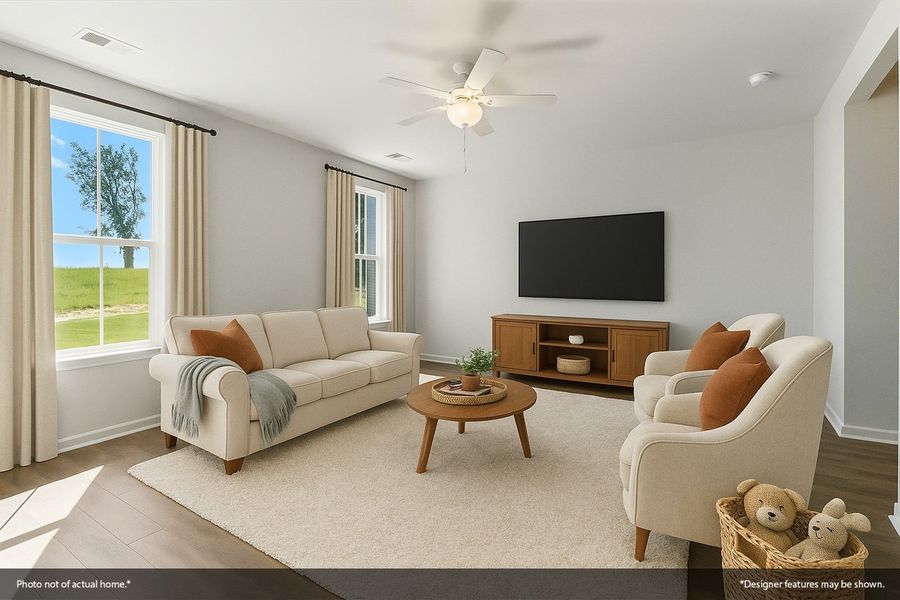Furnished interior view inside a new home in Renaissance at White Oak, Garner (Image 6).