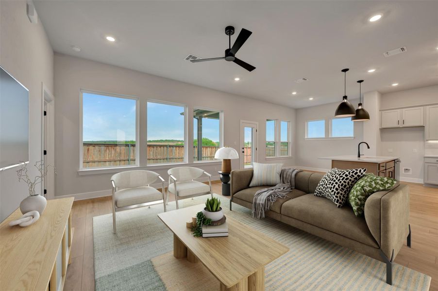 Family Room (Staged)