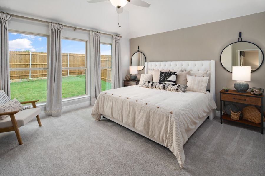 Representative furnished interior of a home built from the Brazos by UnionMain Homes in Wildflower Ranch, Justin (Image 18).