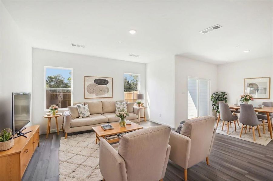 Furnished interior view inside a new home in Broadmoor Village, Cedar Hill (Image 3).