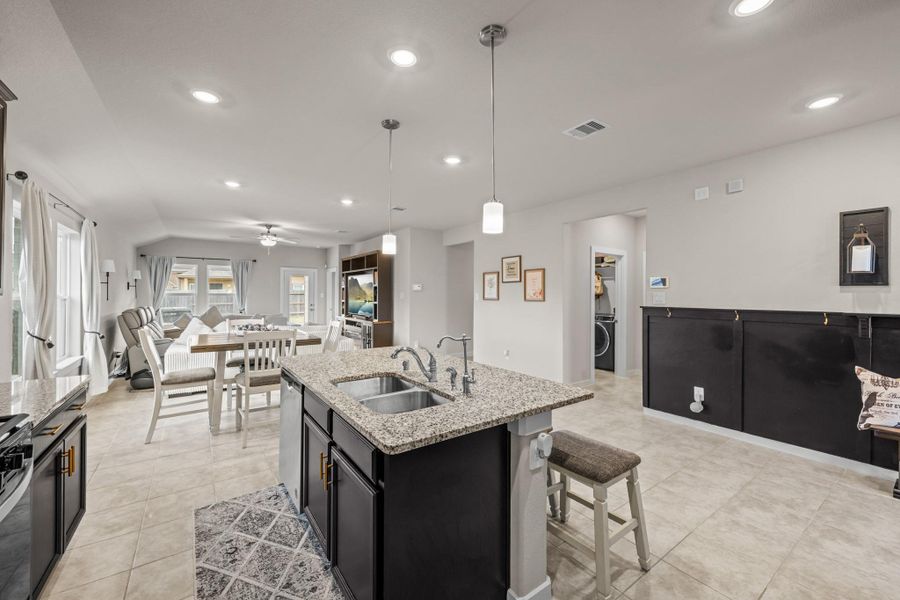 Furnished interior view inside a new home in Sierra Vista, Iowa Colony (Image 8).
