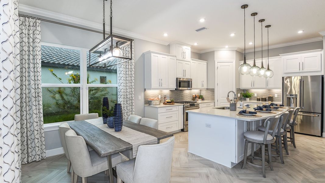 Furnished interior view inside a new home in Westview Community Group Page, Kissimmee (Image 9).
