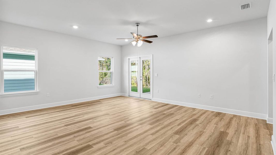 Spacious, unfurnished interior of a new home in Pine Creek and Heron Walk, Port Saint Joe (Image 26). Spacious, unfurnished interior of a new home in Pine Creek and Heron Walk, Port Saint Joe (Image 26).