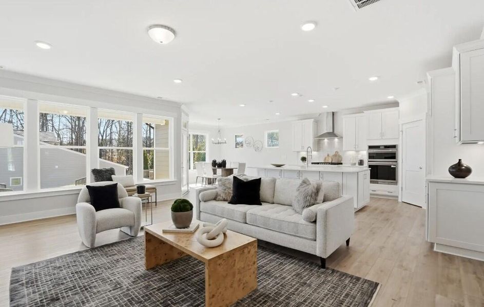 Furnished interior view inside a new home in The Enclave at French Quarter Creek, Huger (Image 6).