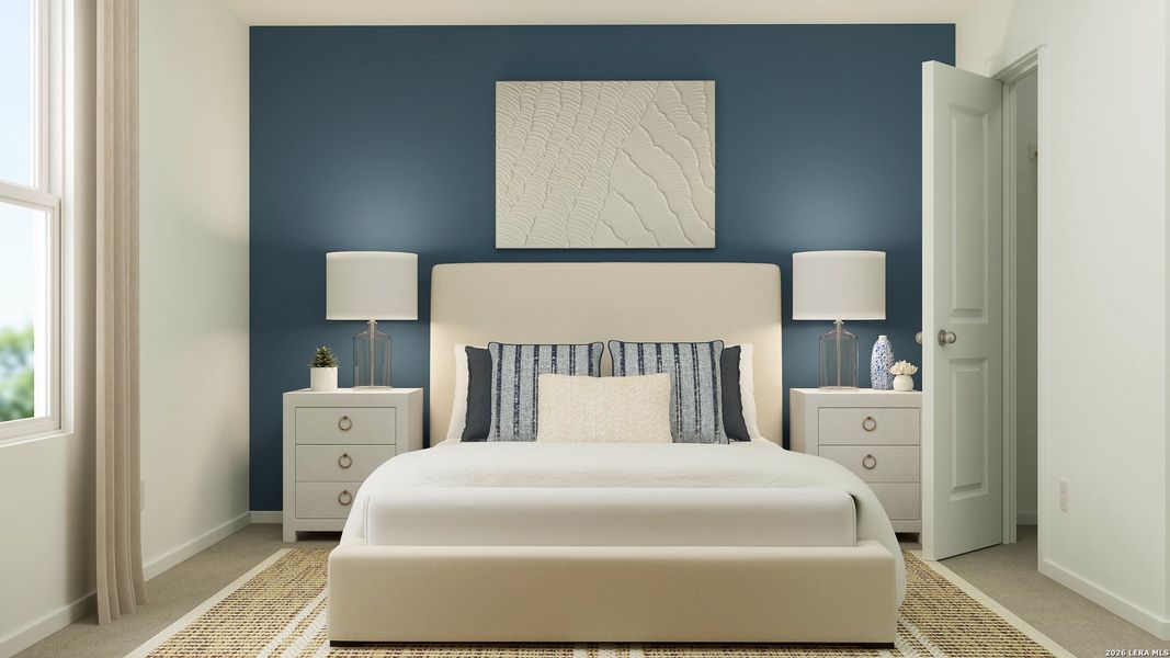 Furnished interior view inside a new home in Tres Laurels, San Antonio (Image 4).