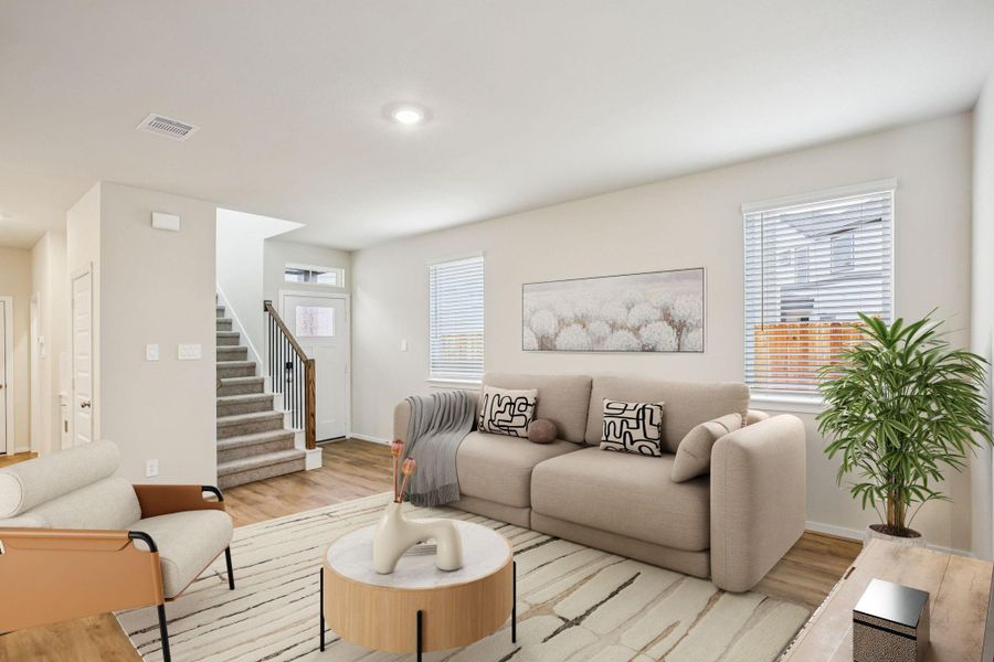 Furnished interior view inside a new home in Pinewood Trails - City Series, Atascocita (Image 18).