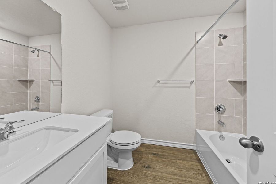 Furnished interior view inside a new home in Brookstone Creek, San Antonio (Image 11).