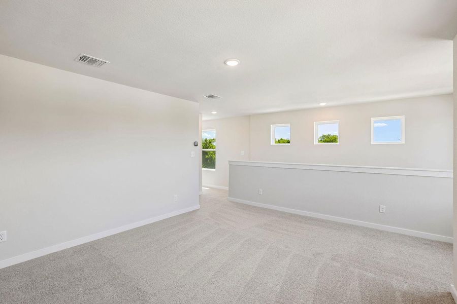 Spacious, unfurnished interior of a new home in Avery Centre, Round Rock (Image 19). Spacious, unfurnished interior of a new home in Avery Centre, Round Rock (Image 19).