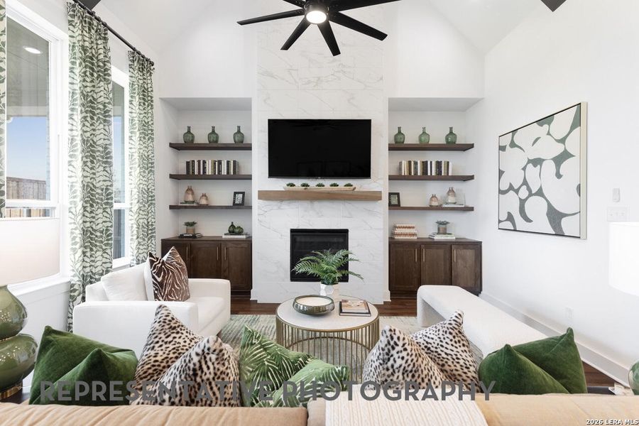 Furnished interior view inside a new home in Hallie's Cove, Schertz (Image 31).