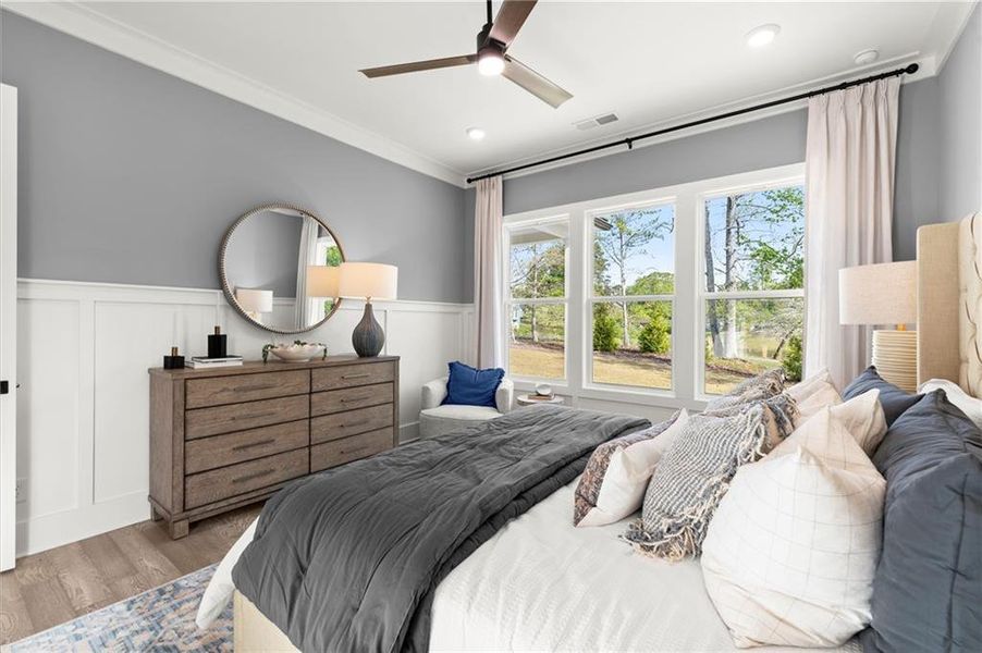 Furnished interior view inside a new home in Hillgrove Preserve, Powder Springs (Image 44).