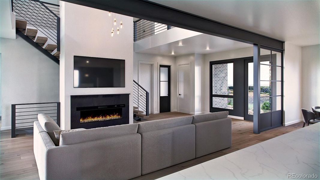 Furnished interior view inside a new home in , Golden (Image 7).