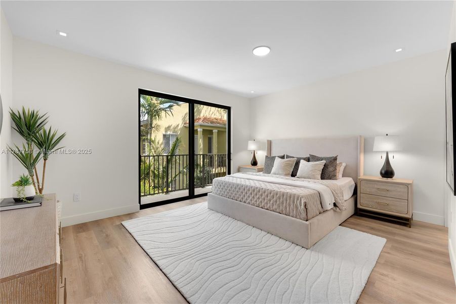 Furnished interior view inside a new home in , Miami (Image 19).