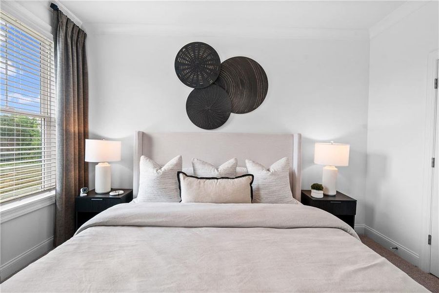 Furnished interior view inside a new home in Market Square at Sawnee Village, Cumming (Image 9).