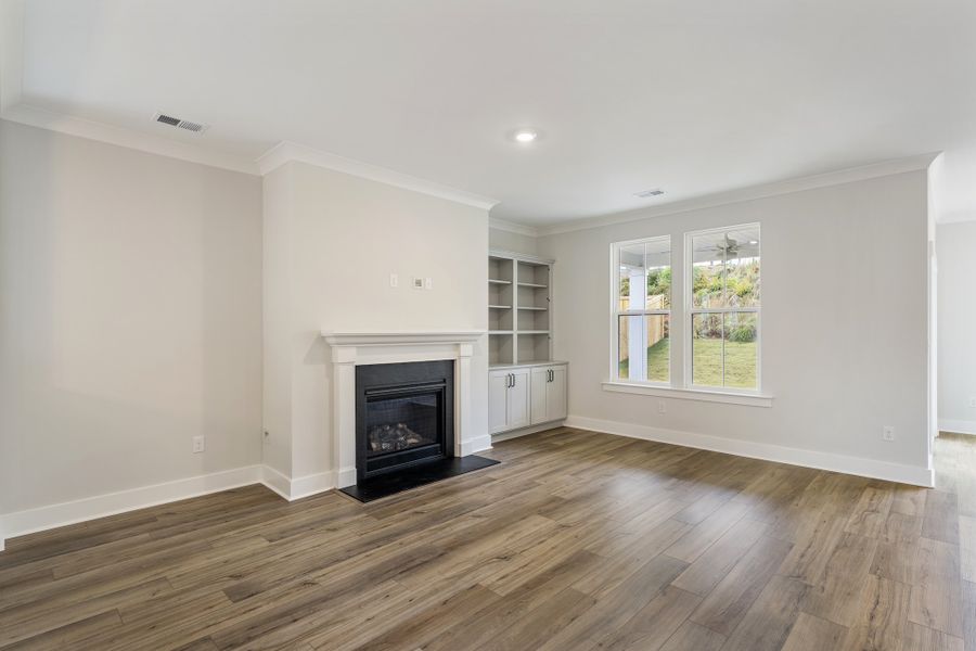 Spacious, unfurnished interior of a new home in Cottages at Lake Emory, Inman (Image 17). Spacious, unfurnished interior of a new home in Cottages at Lake Emory, Inman (Image 17).