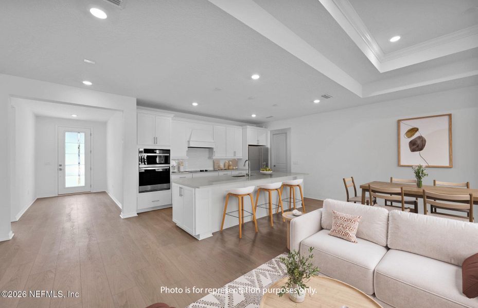Furnished interior view inside a new home in Hyland Trail, Green Cove Springs (Image 13).