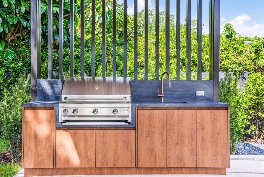 Exterior details and patio area of a home in , Miami (Image 40). Exterior details and patio area of a home in , Miami (Image 40).