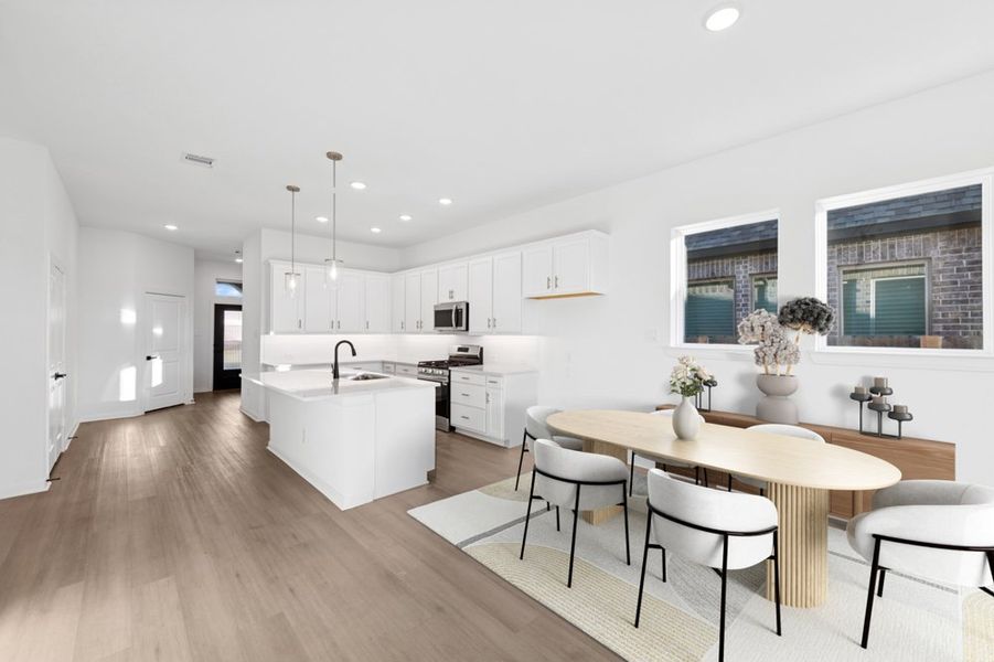 Furnished interior view inside a new home in The Grand Prairie 40’, Hockley (Image 5).