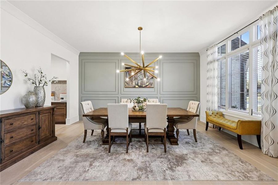 Furnished interior view inside a new home in , Suwanee (Image 10).