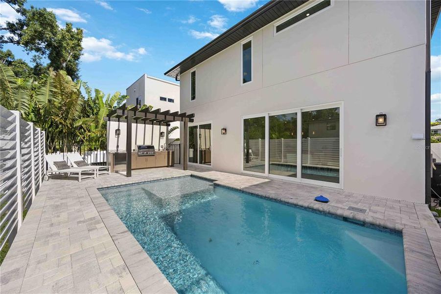 Exterior details and patio area of a home in , Sarasota (Image 28).