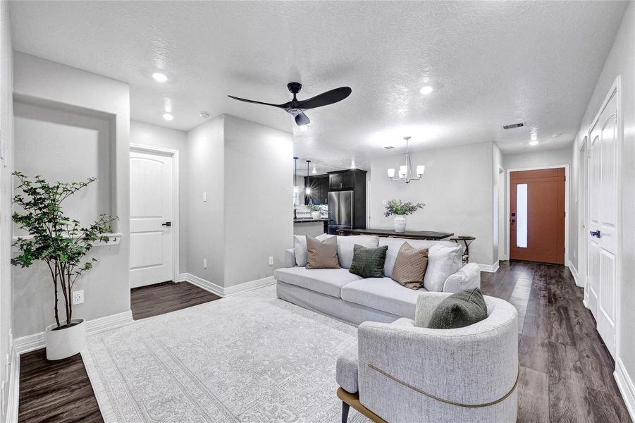 Furnished interior view inside a new home in , League City (Image 16). Furnished interior view inside a new home in , League City (Image 16).