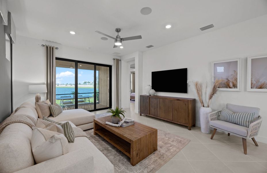 Furnished interior view inside a new home in Arbor Oaks, North Port (Image 4).