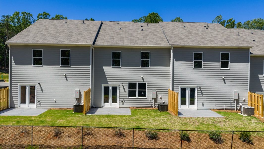 Representative exterior details of a home built from the SALISBURY 24'  TOWNHOME by D.R. Horton in Falcon Landing Townhomes, Gainesville (Image 3).