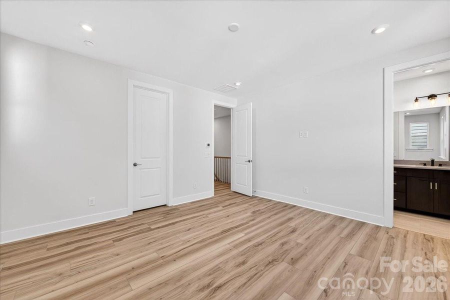 Light filled primary bedroom