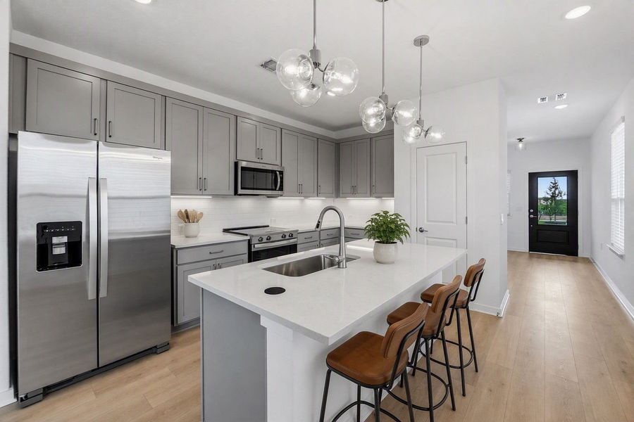 Representative furnished interior of a home built from the Beeville by Pulte Homes in Cameron Place, Austin (Image 7).
