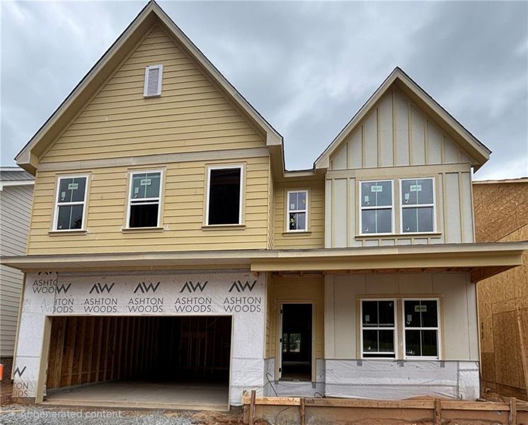 In-progress construction of a new home in Arbors at Richland Creek, Buford, GA (Image 17).