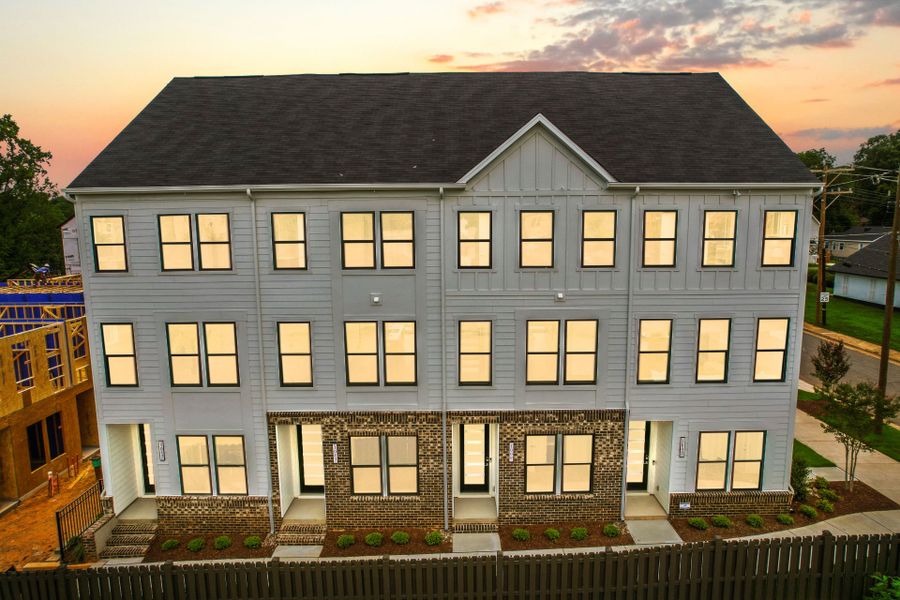 Representative exterior photo of a completed home built from the Evans by Pulte Homes in West End Heights, Charlotte, NC (Image 32).