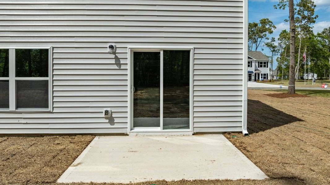 Exterior details and patio area of a home in Blair Ridge, La Grange (Image 4).