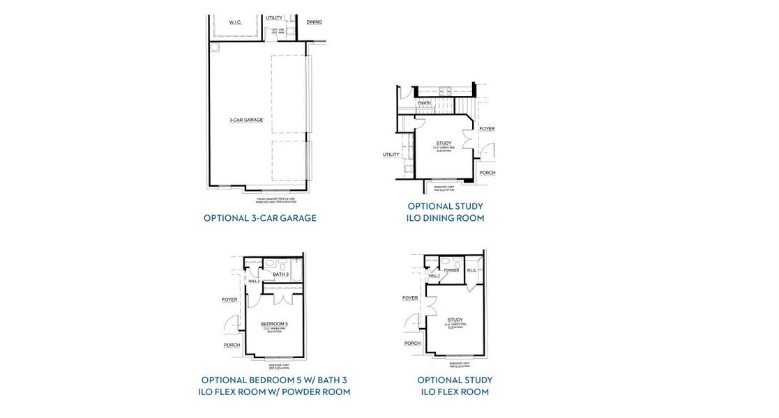 2D floor plan layout of this home in Redden Farms – Signature Series, Midlothian, TX (Image 3). 2D floor plan layout of this home in Redden Farms – Signature Series, Midlothian, TX (Image 3).