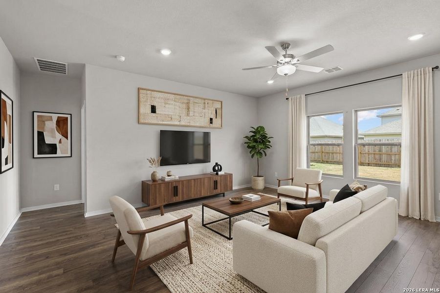 Furnished interior view inside a new home in Summerlin, San Antonio (Image 15).