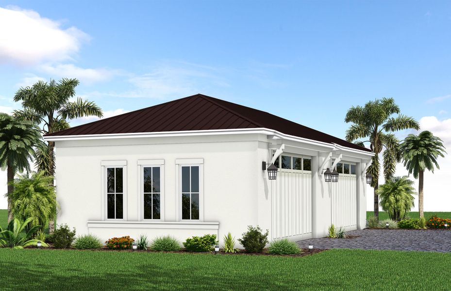 Representative exterior photo of a completed home built from the Livingston Grande by DiVosta in Bridgewater, Jupiter, FL (Image 19).