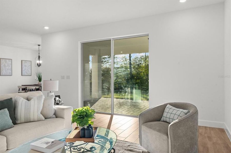 Furnished interior view inside a new home in , Orlando (Image 19).