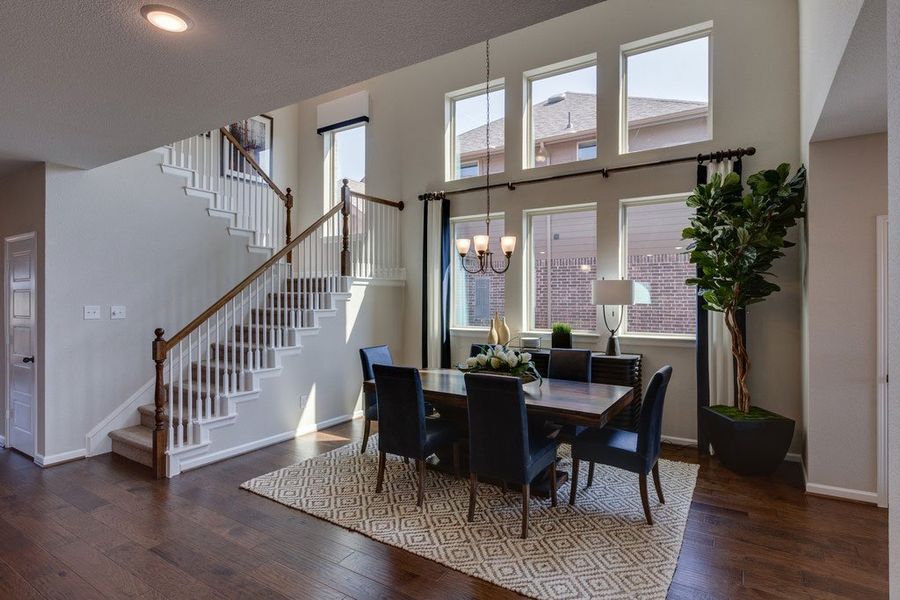 Representative furnished interior of a home built from the The Dandridge by David Weekley Homes in Myrtle Creek, Waxahachie (Image 7). Representative furnished interior of a home built from the The Dandridge by David Weekley Homes in Myrtle Creek, Waxahachie (Image 7).