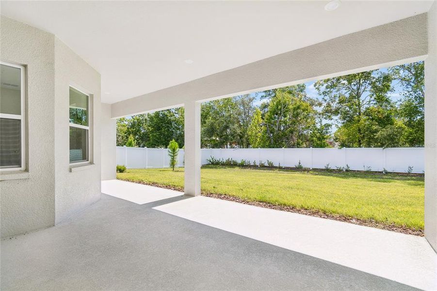 Exterior details and patio area of a home in Pinecone Reserve, Brooksville (Image 18). Exterior details and patio area of a home in Pinecone Reserve, Brooksville (Image 18).