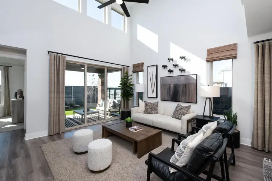 Furnished interior view inside a new home in Union Park, Little Elm (Image 6).